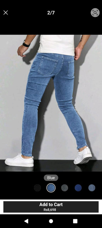 Men’s Slim Fit Stretchy Denim Jeans